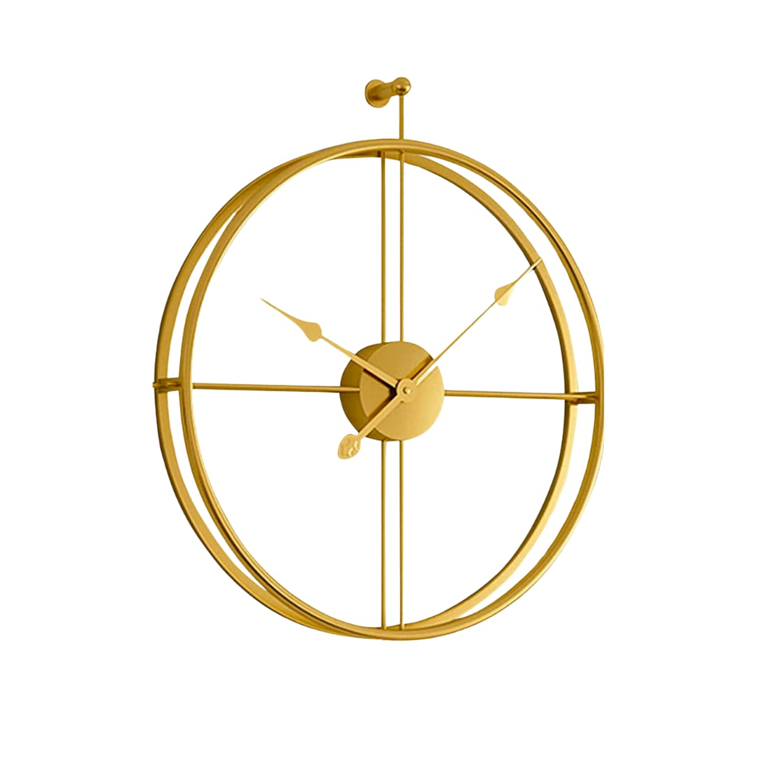 20-inch Metal Wall Clock Imported Myle Cart
