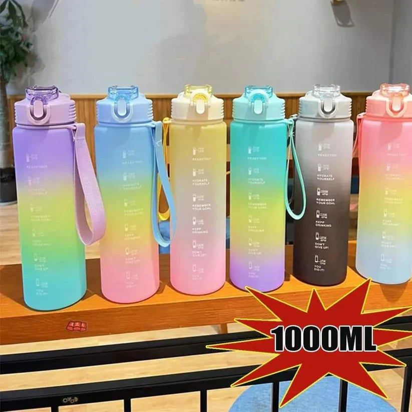 1000ML Colorful Radiant Water Bottle Myle Cart