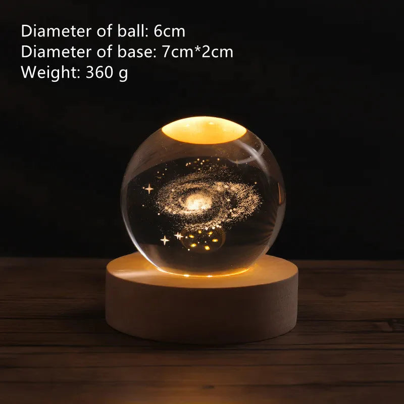 Cloud Moon Astronaut Series Luminous Crystal Ball Myle Cart