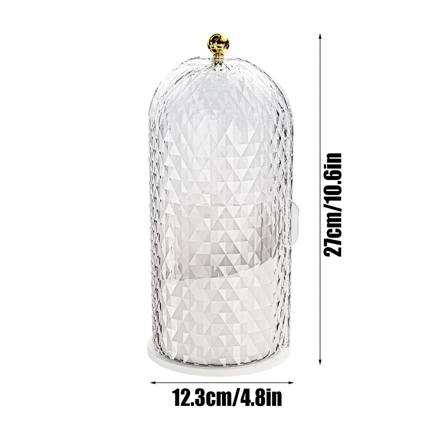 Luxury Diamond Pattern Rotating Brush Holder Myle Cart