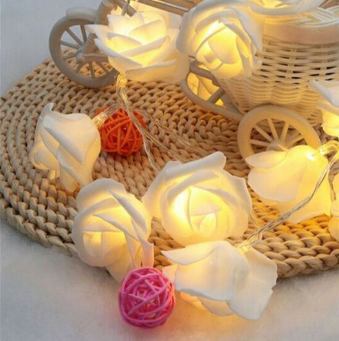Warm White Rose Fairy Lights Decency