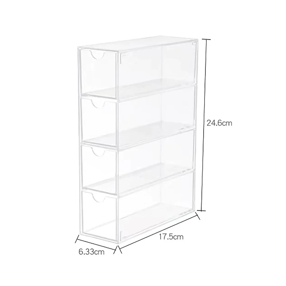 4 Layer Acrylic Glasses And Cosmetics organizer Storage Box
