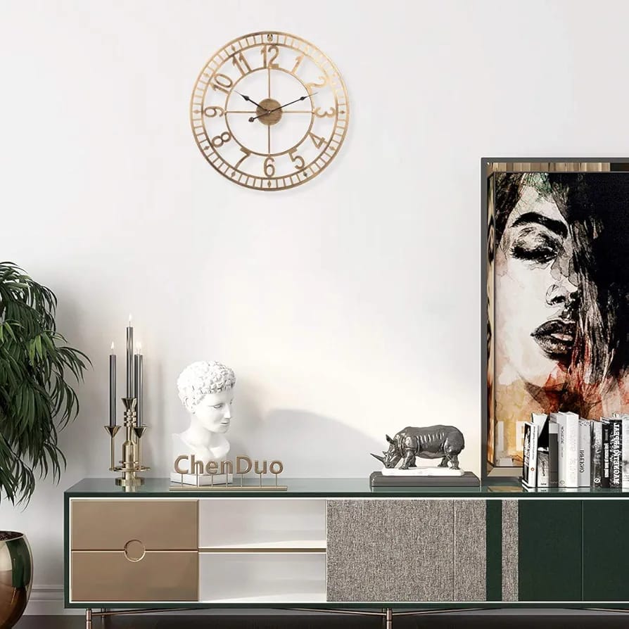20 inch metal clock imported wall clock