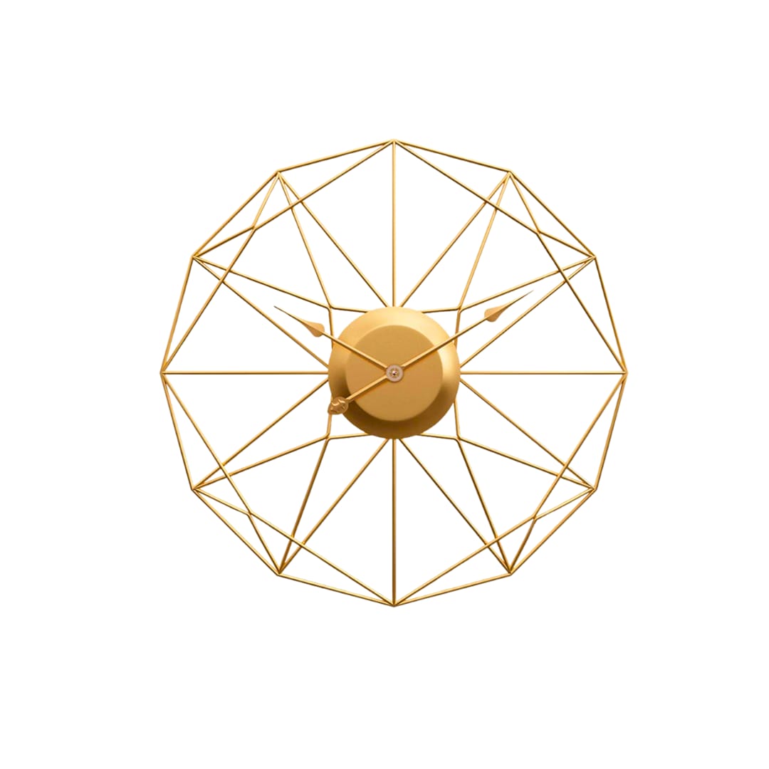 Stylish 20-inch Metal Wall Clock