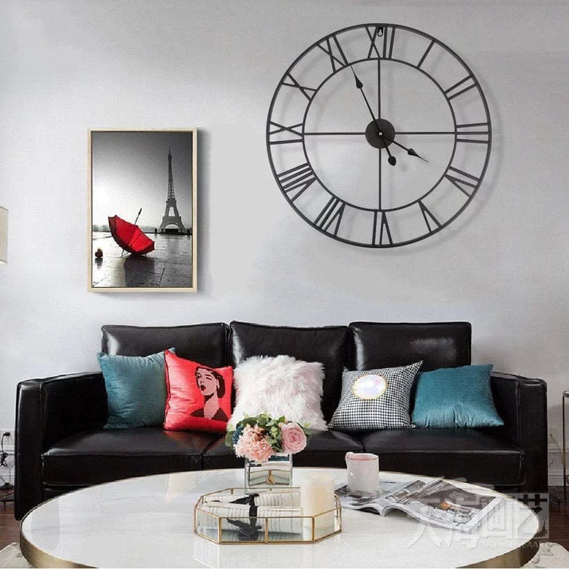 Modern Metal Wall Clock - Gold, Black, or Black/Gold