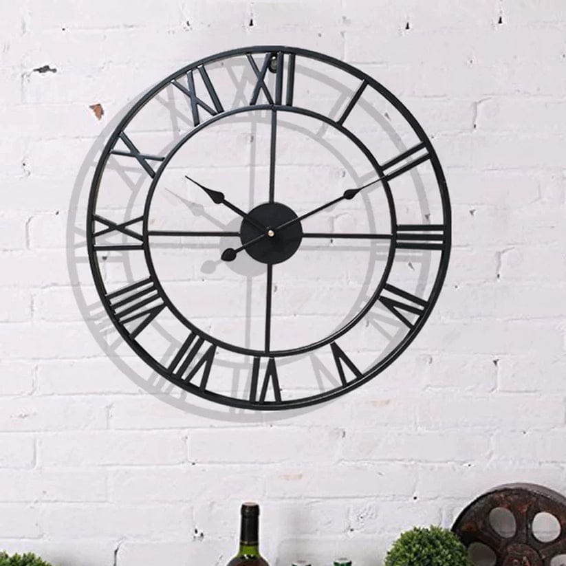 Modern Metal Wall Clock - Gold, Black, or Black/Gold