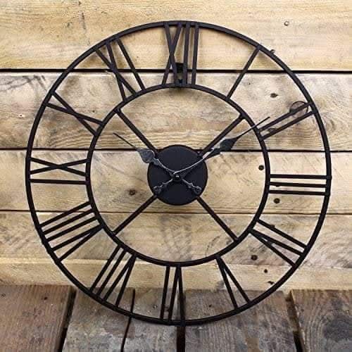 Modern Metal Wall Clock - Gold, Black, or Black/Gold
