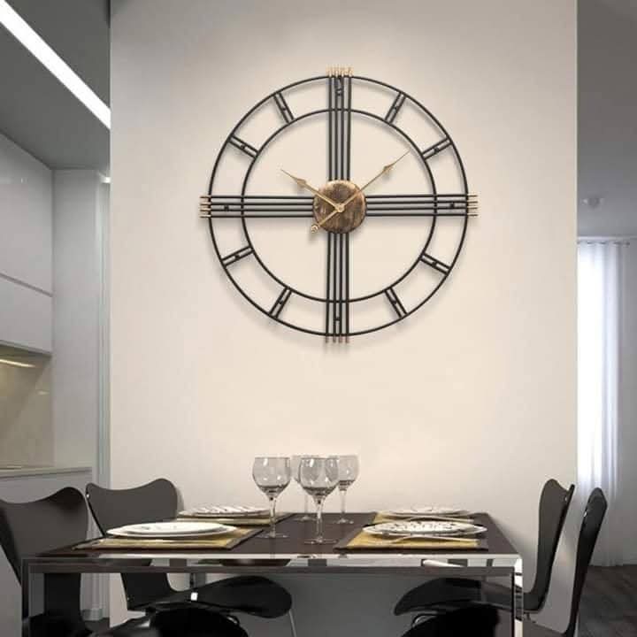 20" Metal Wall Clock - 1-Year Warranty