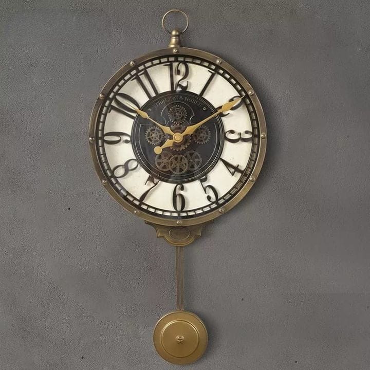 Retro Pendulum Wall Clock