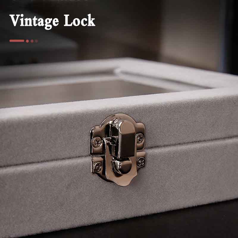Portable Velvet Jewelry Box | Ring Jewelry Display Organizer