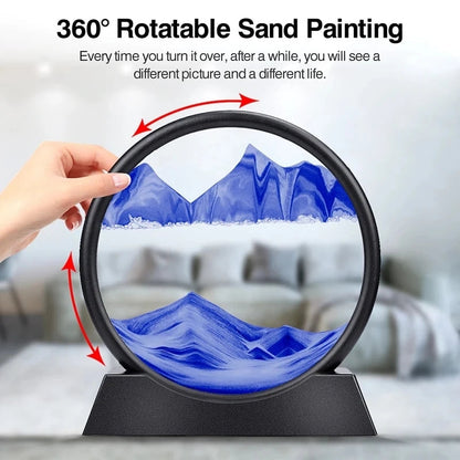 Moving 3D Sand Art: Elegant Home Decor