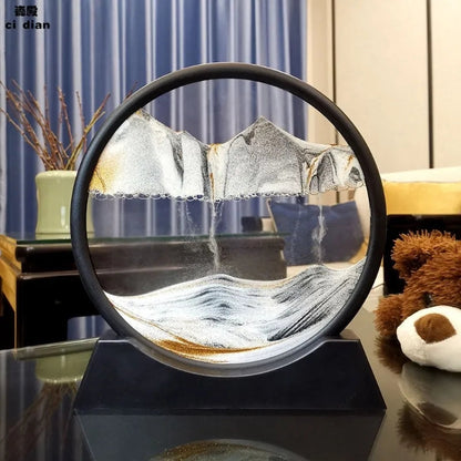 Moving 3D Sand Art: Elegant Home Decor