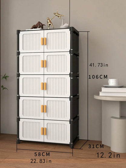 Dustproof Modular Shoe Rack Storage Cabinet