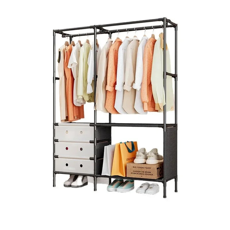 Multi-Purpose Clothes Organizer Rack with Shelves