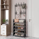 Shoe Rack 5 Tier Shelves，Entryway/Walk in Cloest Organizer Storage