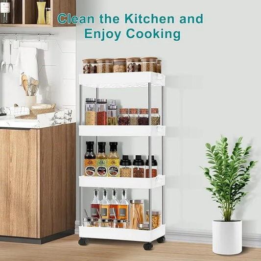 Modern 4-Layer Storage Trolley