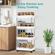 Modern 4-Layer Storage Trolley