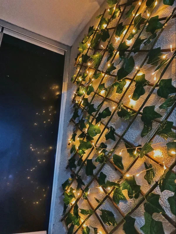 Leaf wooden fence terrace fence leaf fence