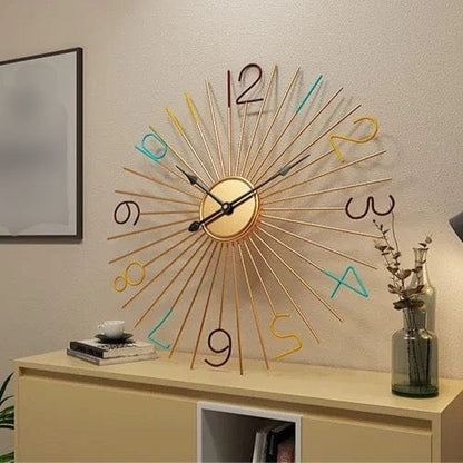 20-inch Metal Wall Clock - 1-Year Warranty Myle Cart
