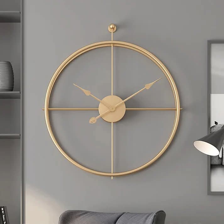 20-inch Metal Wall Clock Imported Myle Cart