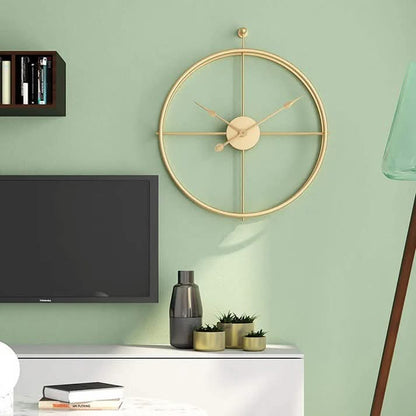 20-inch Metal Wall Clock Imported Myle Cart