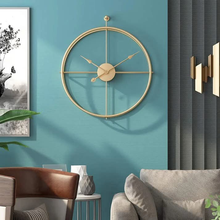 20-inch Metal Wall Clock Imported Myle Cart