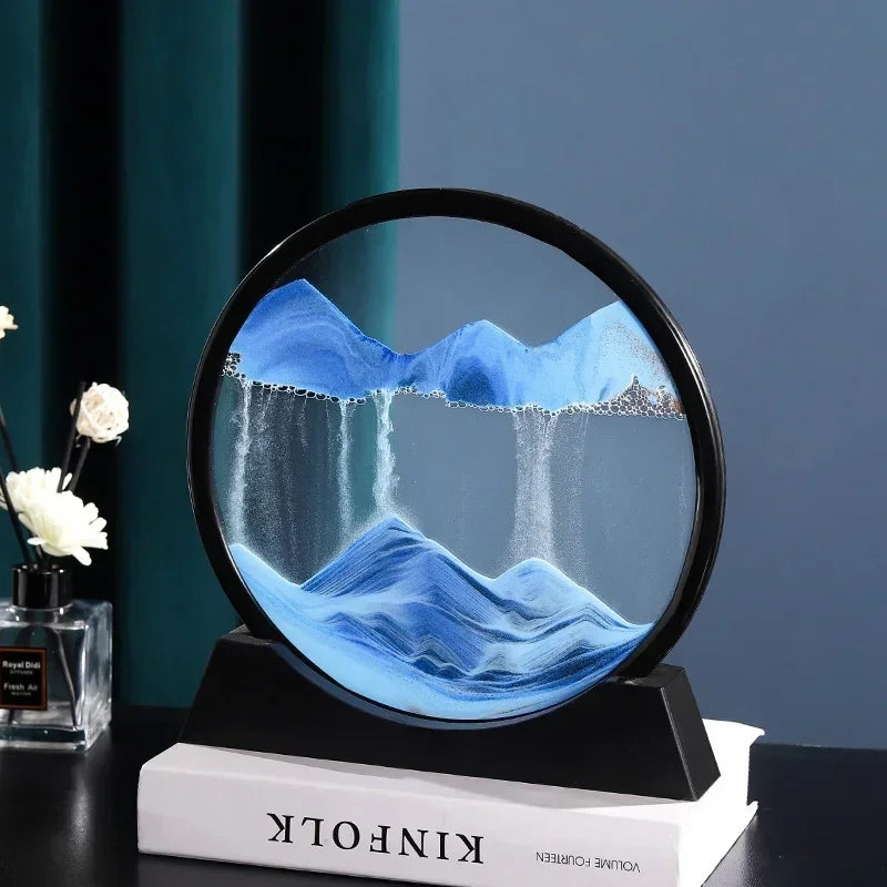 Moving 3D Sand Art: Elegant Home Decor