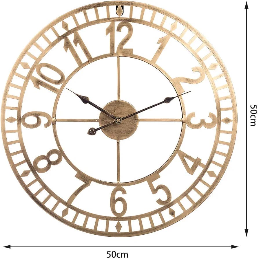 20 inch metal clock imported wall clock Myle Cart