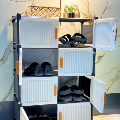 Dustproof Modular Shoe Rack Storage Cabinet