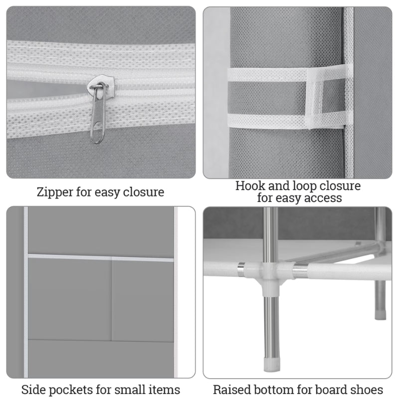 Large Capacity Portable Fabric Wardrobe Closet