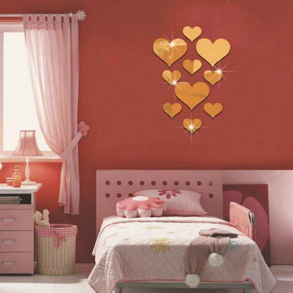 3D Acrylic Decor Mirror Wall Sticker for Dining Room Wall Decor Decency