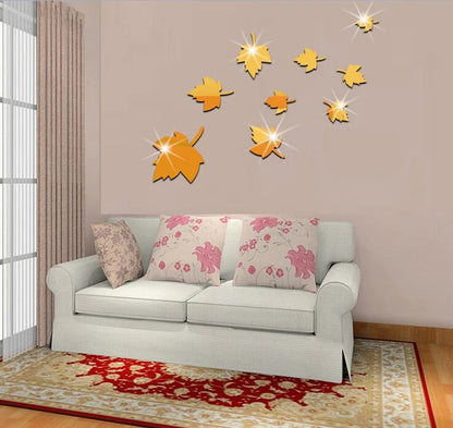 3D Acrylic Decor Mirror Wall Sticker for Dining Room Wall Decor Decency