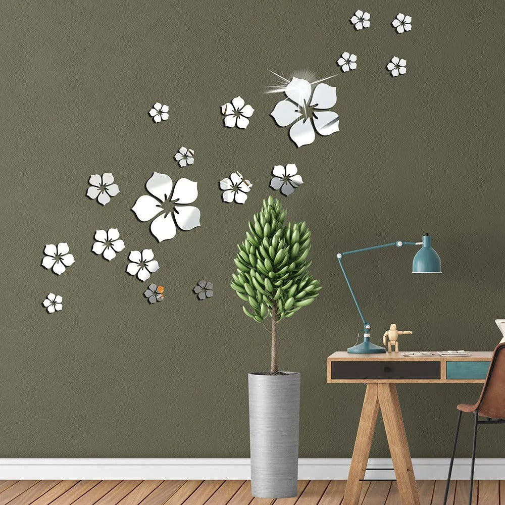 3D Acrylic Decor Mirror Wall Sticker for Dining Room Wall Decor Decency