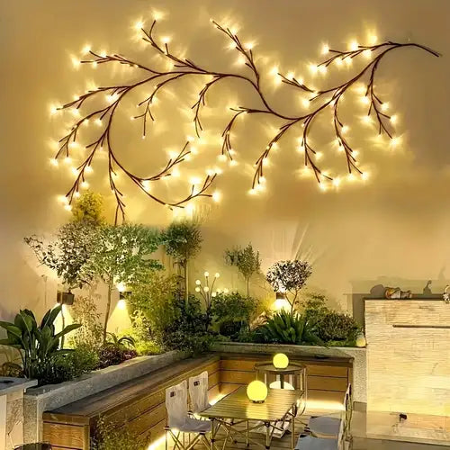 LED Tree Branch Wall Light – Decorative Cherry Blossom Lamp for Home