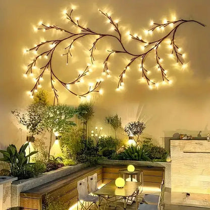 LED Tree Branch Wall Light – Decorative Cherry Blossom Lamp for Home