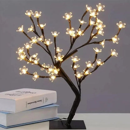 LED Tree Branch Wall Light – Decorative Cherry Blossom Lamp for Home