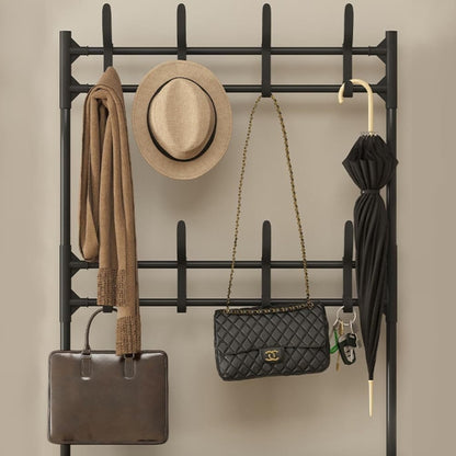 Shoe Rack 5 Tier Shelves，Entryway/Walk in Cloest Organizer Storage