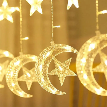 Crescent Moon Curtain Lights 10ft curtain light Myle Cart