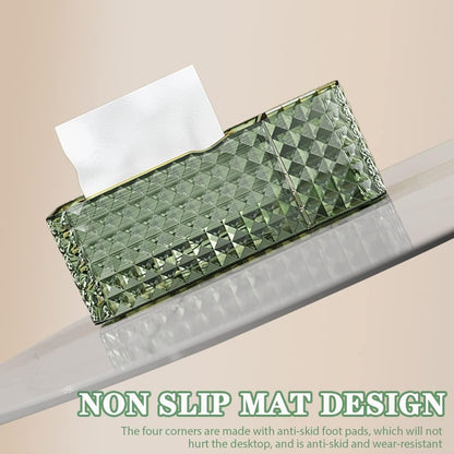 Luxury Crystal Tissue Box – Elegant Paper Towel Holder & Multi-Purpose Storage for Living Room Decor