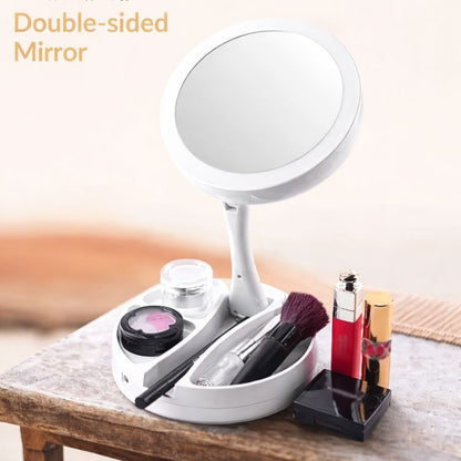 Magnifying Table Top Led Mirror