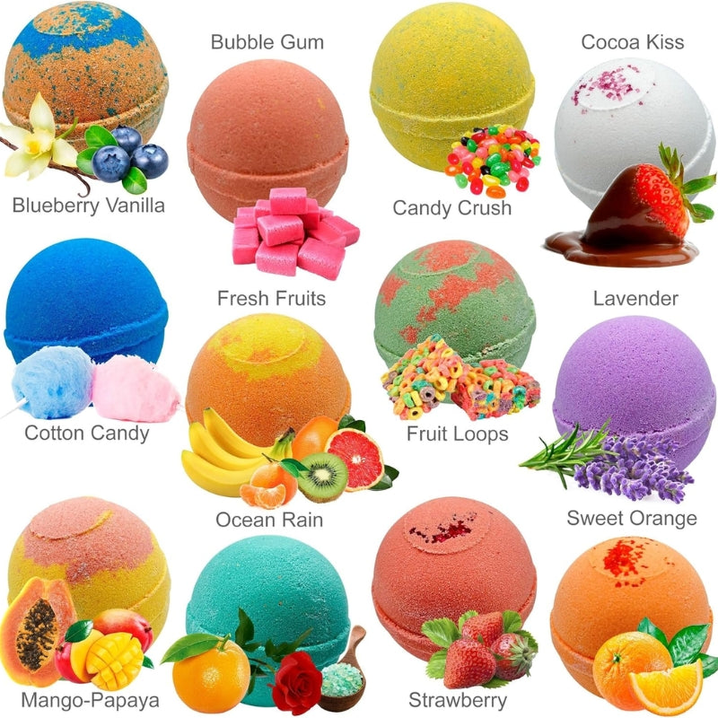 Fun Kids Bath Bomb Gift Set with Surprise Toys