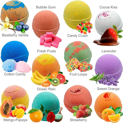 Fun Kids Bath Bomb Gift Set with Surprise Toys
