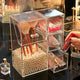 Acrylic Makeup Brush Organizer With Drawers Myle Cart