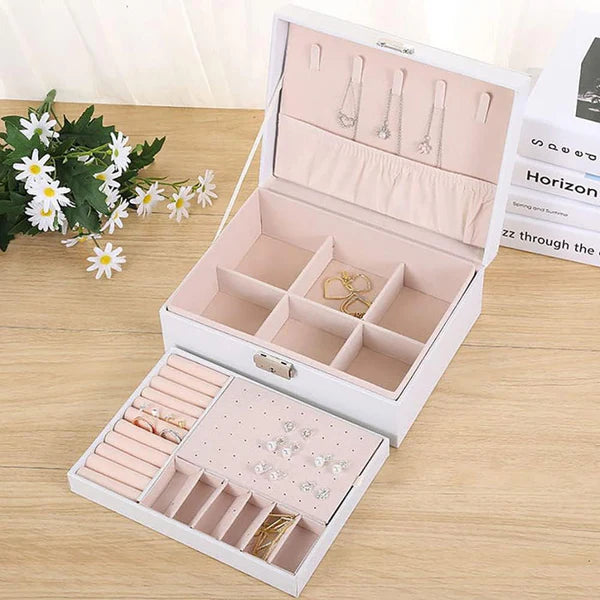 Best quality wooden jewelry boxes. Dustfree jewelry organizer with high quality faux leather. Myle Cart