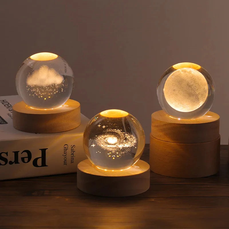 Cloud Moon Astronaut Series Luminous Crystal Ball Myle Cart