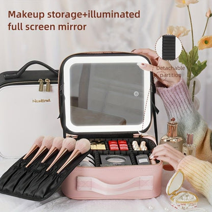 Cosmetics Storage Bag With Led Mirror Myle Cart