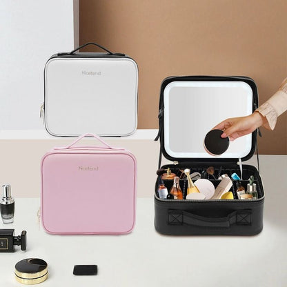 Cosmetics Storage Bag With Led Mirror Myle Cart