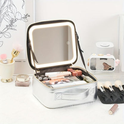 Cosmetics Storage Bag With Led Mirror Myle Cart