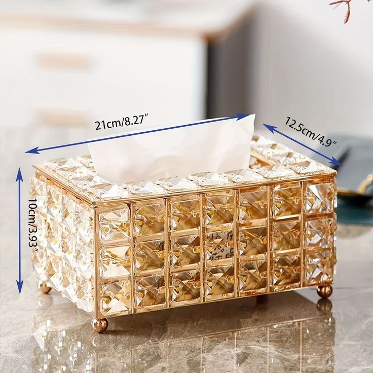Crystal Tissue Holder Myle Cart
