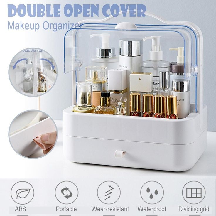 Double Door Cosmetics Organizer Myle Cart